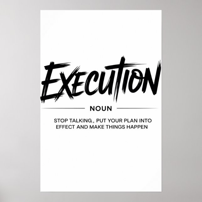 Poster O Poder da Execução (Frente)