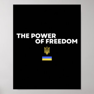 Poster O Poder da Liberdade Tridente Símbolo da Bandeira