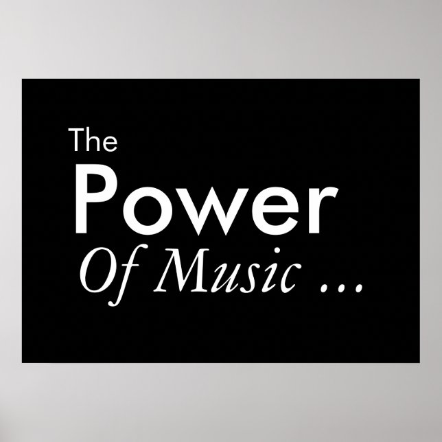Poster O Poder Da Música (Frente)