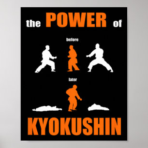 Poster O Poder De Kyokushin Proud Karate Design Para Kar