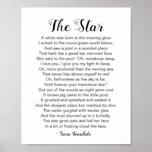Poster O Poema das Estrelas de Sara Teasdale