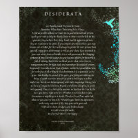 O Poema Desiderata de Max Ehrmann Chalk Art
