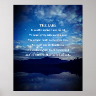 Poster O Poema do Lago Edgar Allan Poe