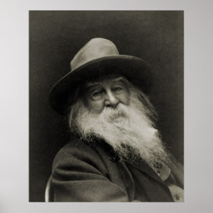 Poster O poeta de riso Walt Whitman do filósofo