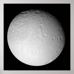 Póster O Polo Sul da Lua de Saturno Tethys