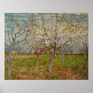 Póster O pomar cor-de-rosa de Vincent van Gogh "" (1888)