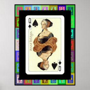 Póster O pop art Anne Boleyn