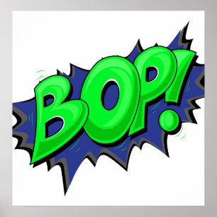 Poster O pop art cómico Bop!