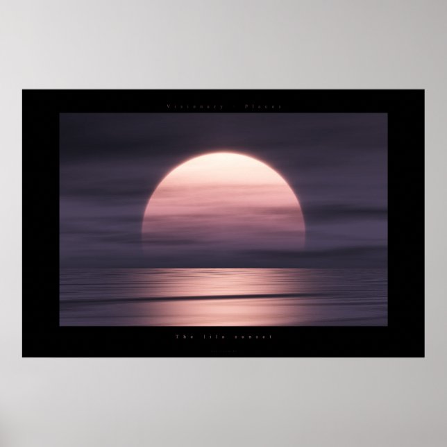 Póster O pôr do sol da lila (Frente)