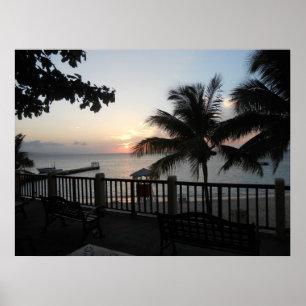 Póster O por do sol medica Caverna Balcão Canvas Imprimi