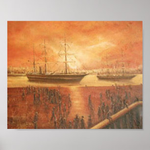 Poster O pôr do sol no passado