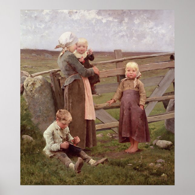 Poster O Porta Dalby, Skane, 1884 (Frente)