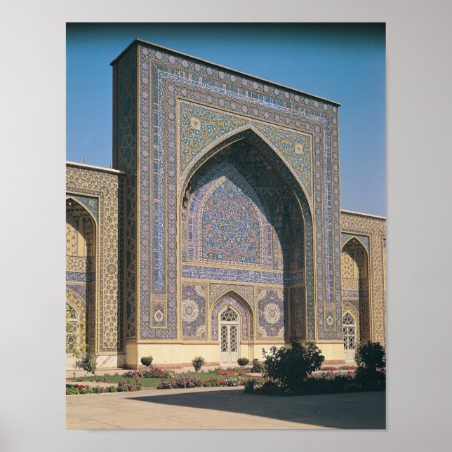 Póster O Portal de Entrada do santuário, construído em 14 (Frente)