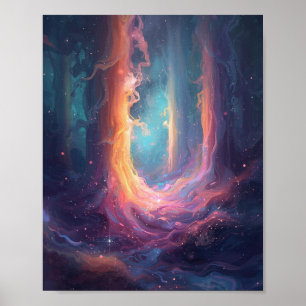 Poster O Portal Luminescente: Uma Convergência Celestial