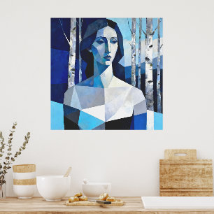 Poster O Porte de “Caelith” – Um Retrato Abstrato