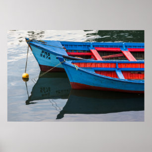 Poster O porto de Angelmo, barcos de pesca.