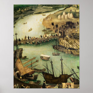 Póster O porto de Sevilha, c.1590