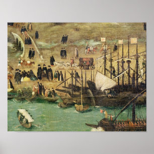 Póster O porto de Sevilha, c.1590