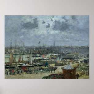 Póster O porto do Bordéus, 1874