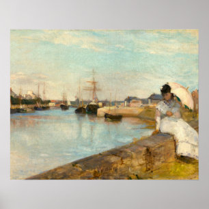 Poster O porto em Lorient por Berthe Morisot
