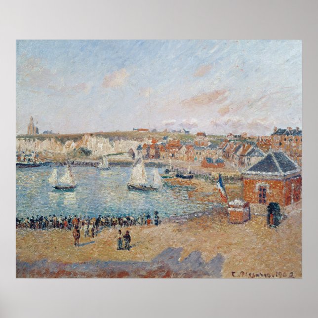 Poster O Porto Exterior em Dieppe, 1902 (Frente)
