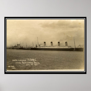Póster O pôster de foto vintage da série Titanic