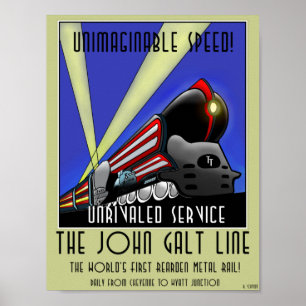 Poster - O Poster de viagens da Linha John Galt