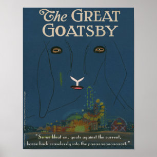 Poster O pôster do Grande Goatsby (11" x 14")