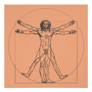 Póster O poster do homem de Vitruvian