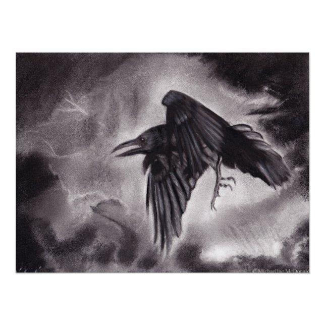 Póster O Poster do Omen Raven (Frente)