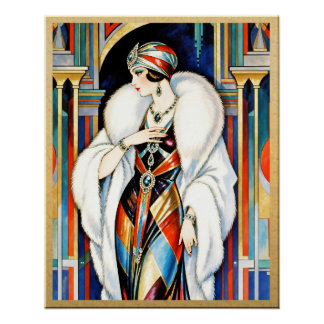 Póster O pôster Glamour e Opulência.
