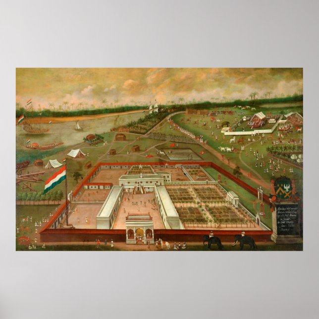 Poster O Posto Comercial da Empresa Neerlandesa East Indi (Frente)