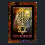 Poster O presente<br><div class="desc">poster impressão de estrela de david e menorah</div>