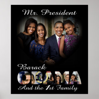 Póster O Presidente Barack Obama e a Família das 1ruas