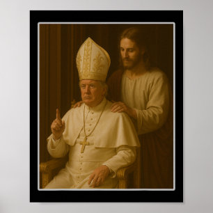 Poster O Presidente Trump de Jesus Rezar Quer Ser O