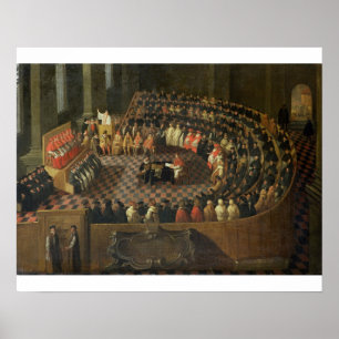 Póster O primeiro capítulo do 25o Conselho de Trent, VE