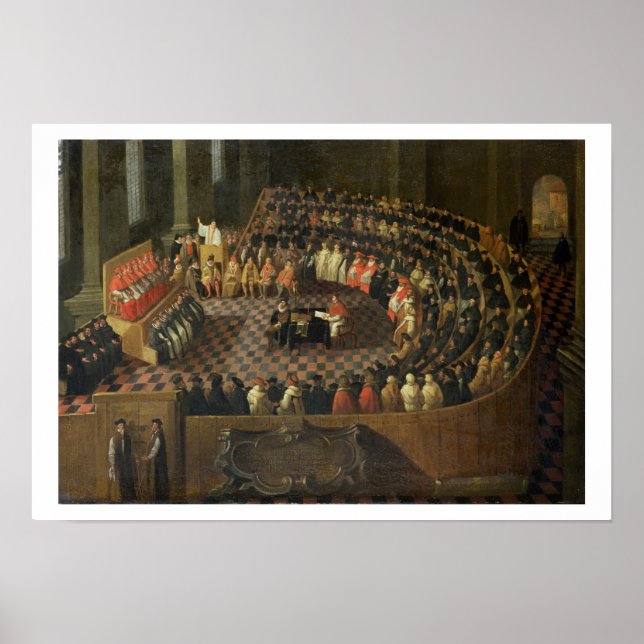 Poster O primeiro capítulo do Conselho 25 de Trent, Ve (Frente)