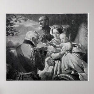 Póster O primeiro de maio de 1851, gravado por Werner