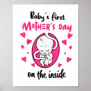 Poster O primeiro Dia de as mães do bebê na Dentro