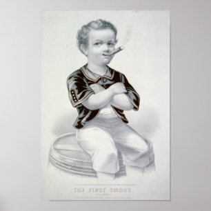 Póster O primeiro fumo - 1870