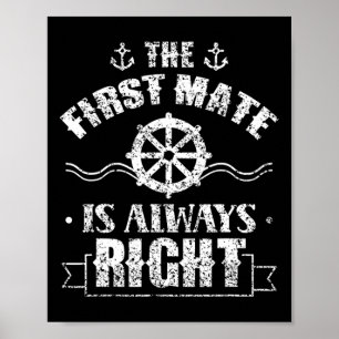 Poster O Primeiro Oficial Está Sempre Certo Navio Barco M