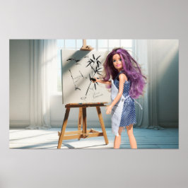 Poster O primeiro palco do meu desenho de bambu.