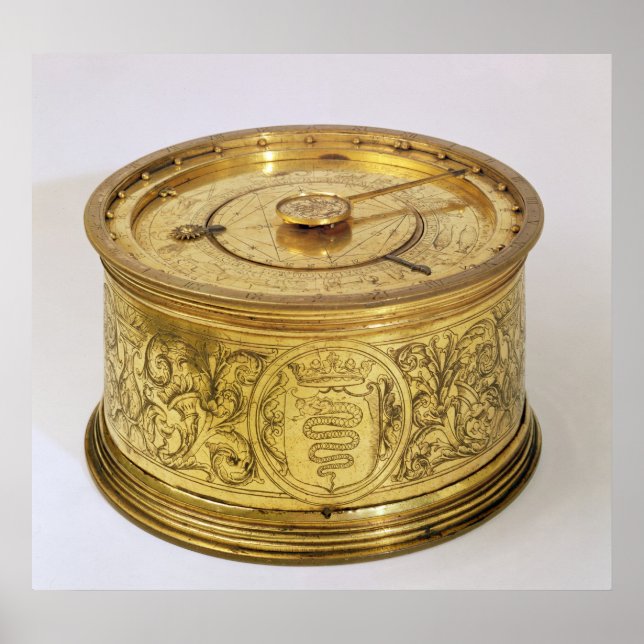 Póster O primeiro relógio acionado por primavera com fuse (Frente)