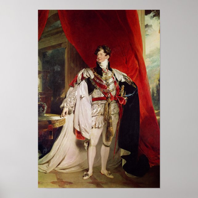 Póster O Príncipe Regente, depois George IV (Frente)