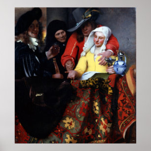 Poster O Procuress por Johannes Vermeer