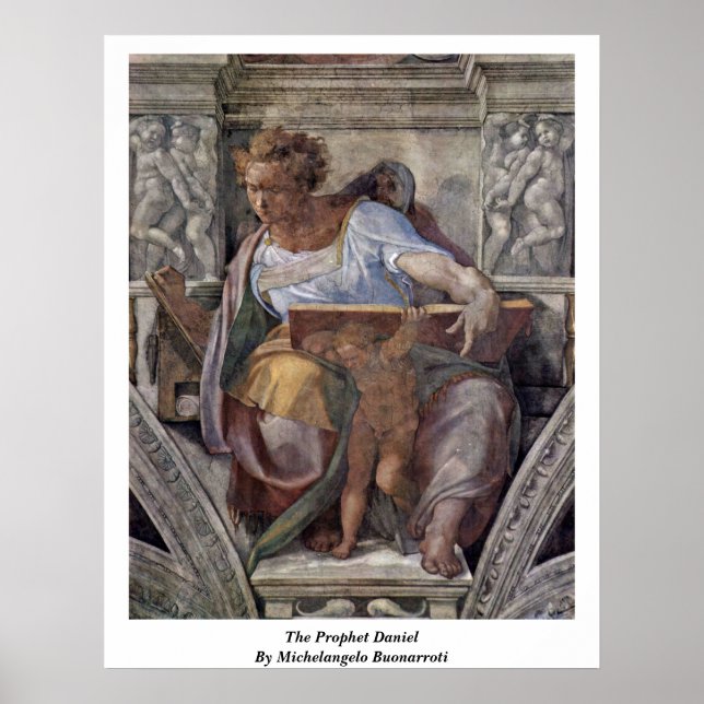 Poster O Profeta Daniel De Michelangelo Buonarroti (Frente)