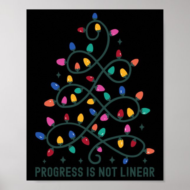 Poster O Progresso Não É Linear Professor de Educação Esp (Frente)