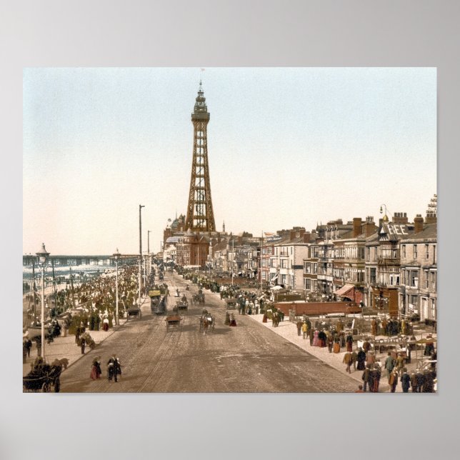 Póster O Promenade, Blackpool, Inglaterra (Frente)