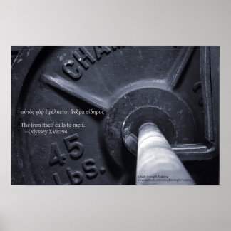 Póster O próprio ferro chama os homens.