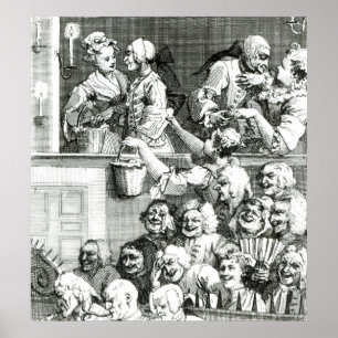 Póster O público que ri, 1733